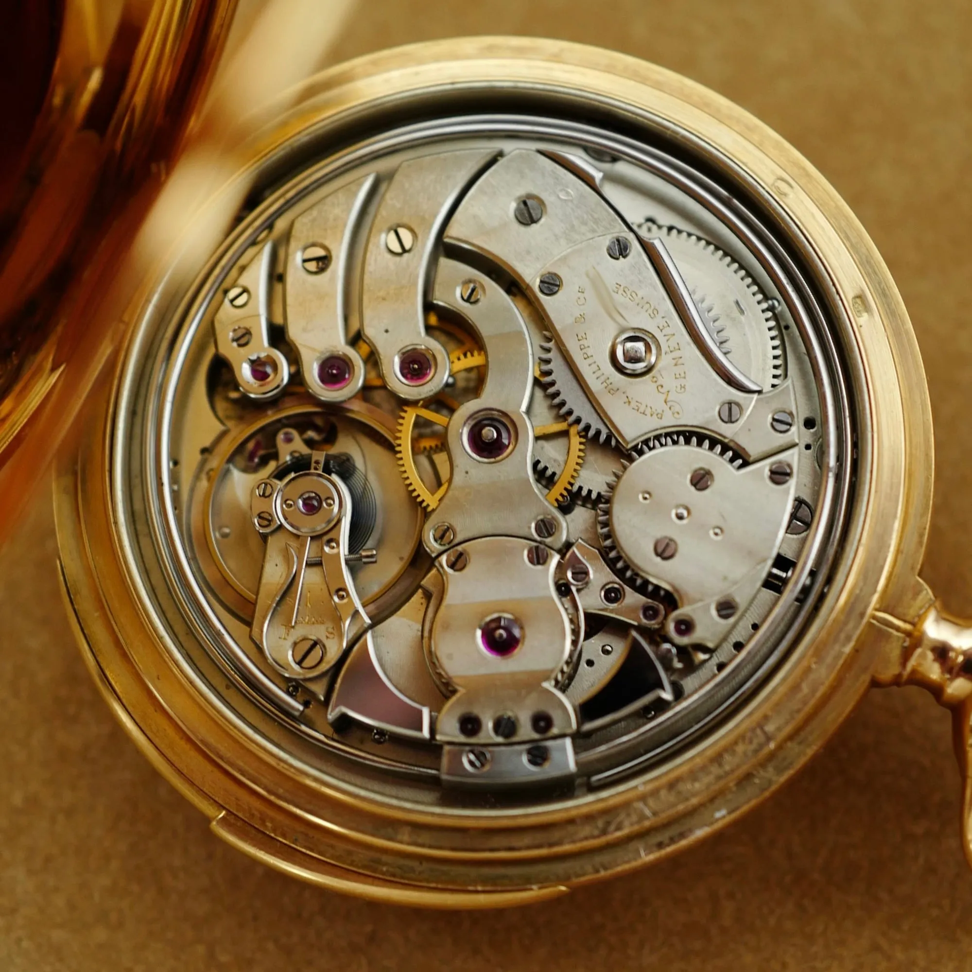Patek Philippe Yellow Gold Pocket Watch Minute Repeater, Circa 1905