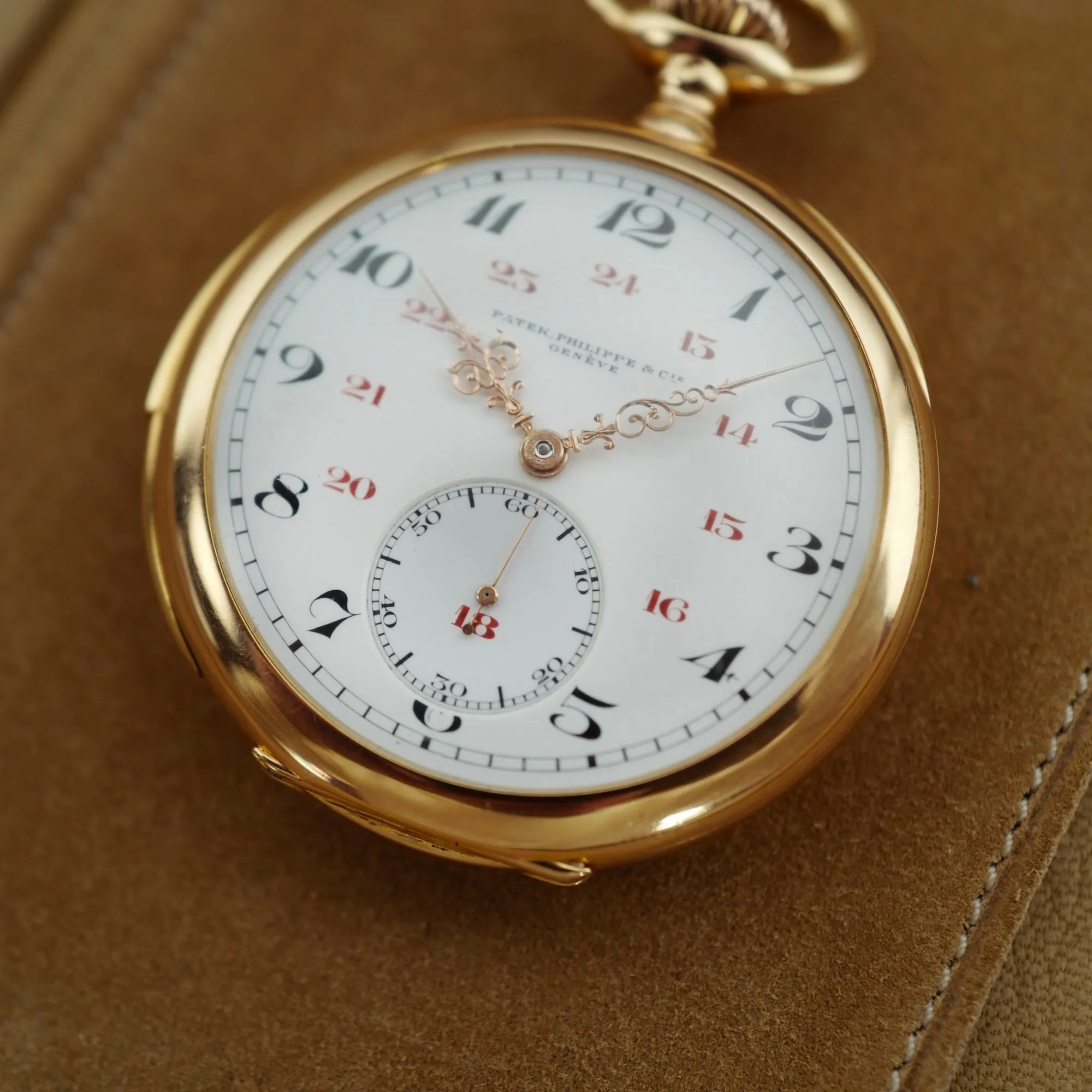 Patek Philippe Yellow Gold Pocket Watch Minute Repeater, Circa 1905