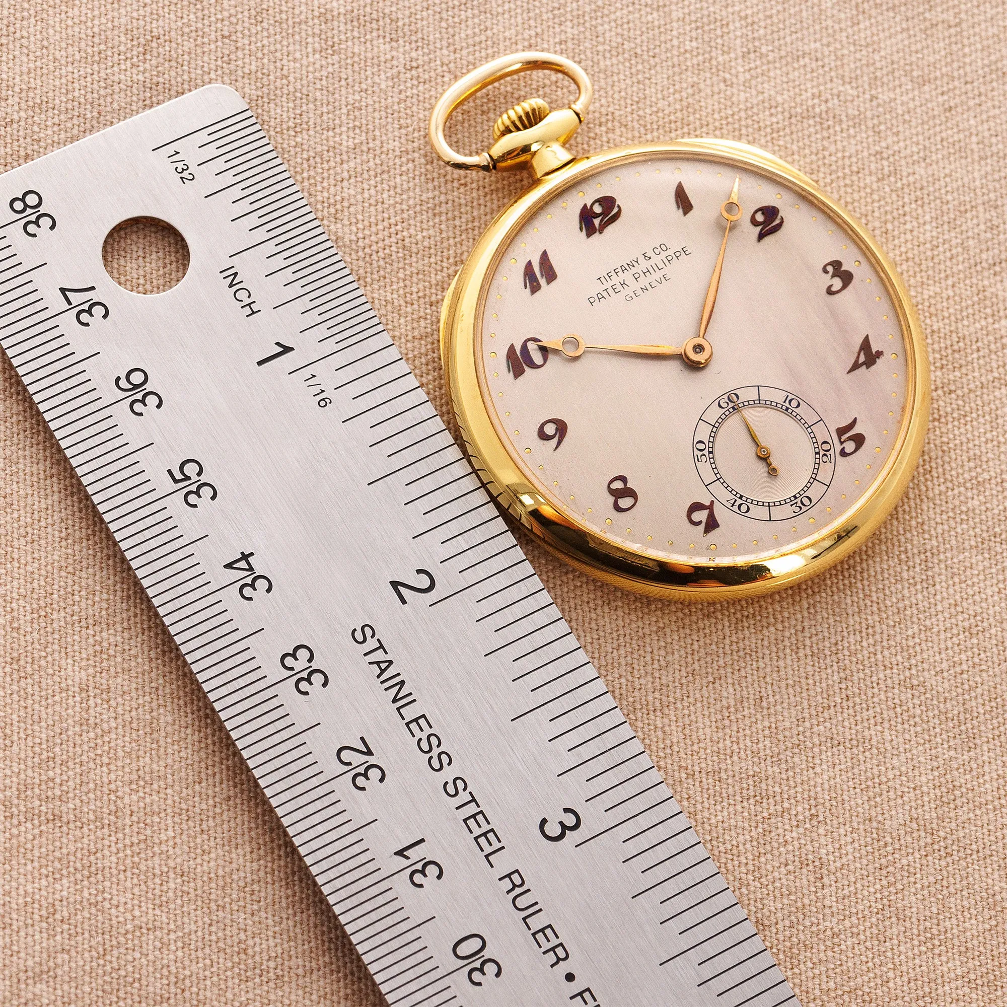 Patek Philippe Yellow Gold Pocket Watch Ref. 652 Retailed by Tiffany & Co.