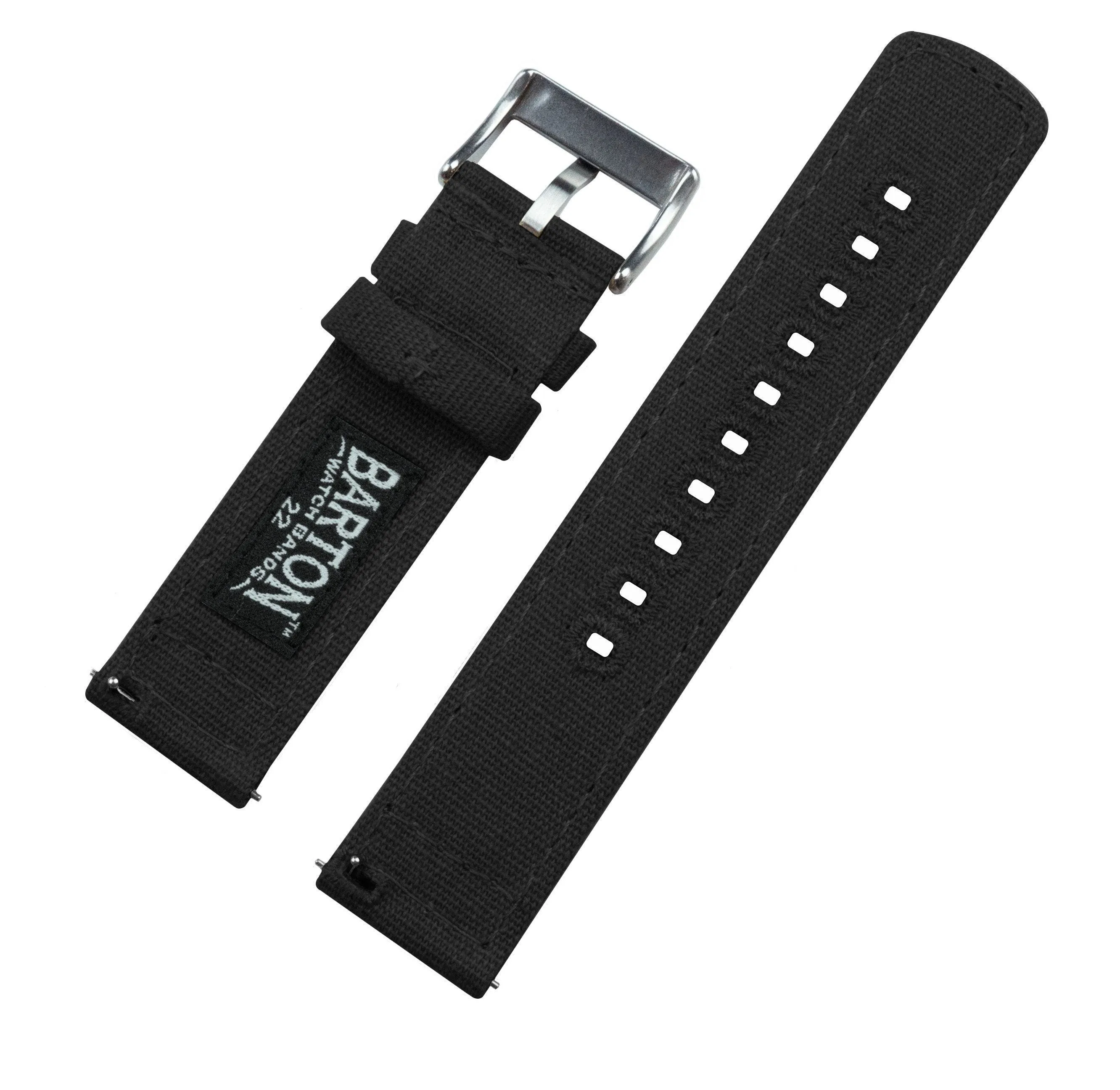 Pebble Smart Watch Black Canvas Watch Band