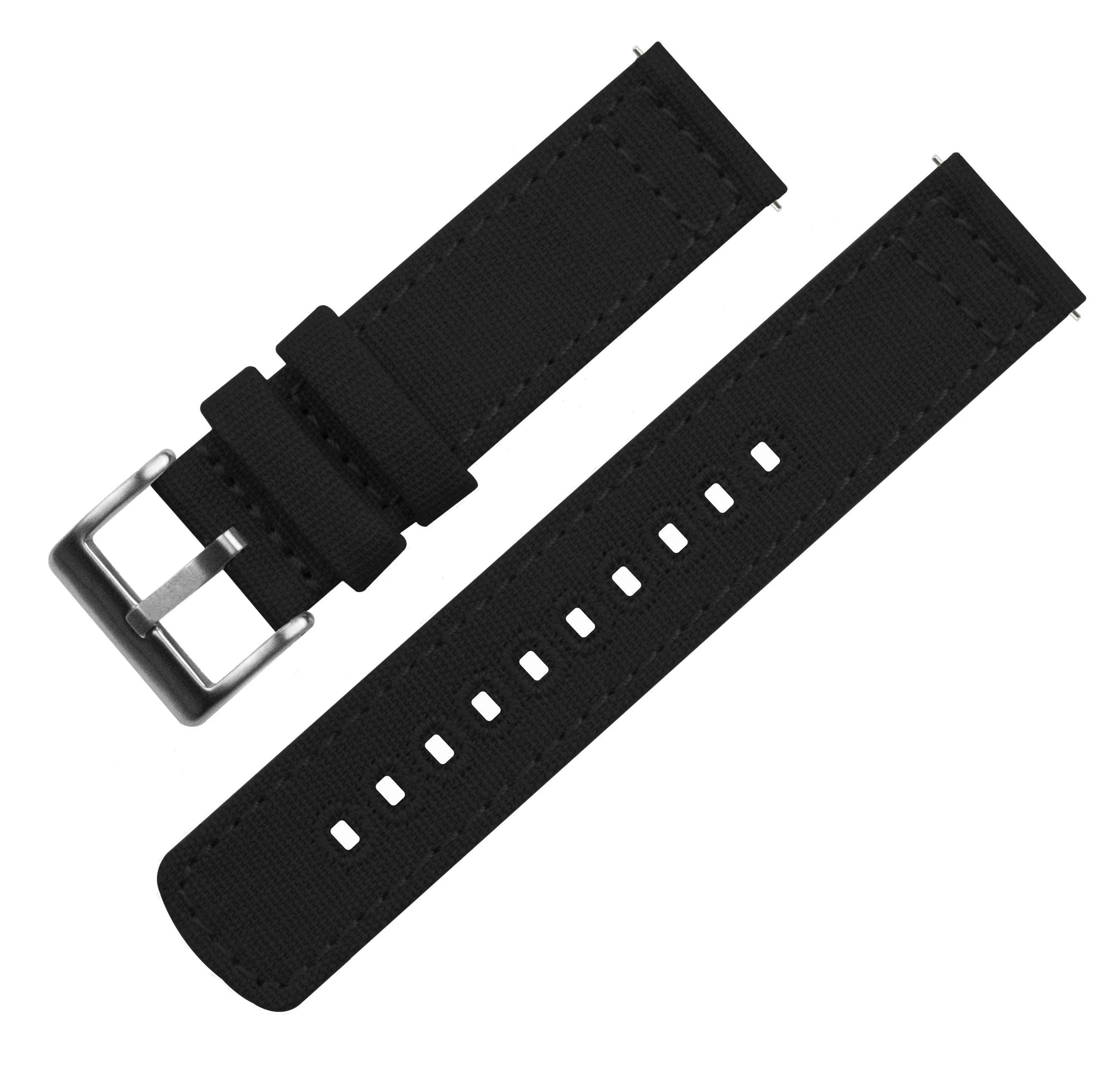 Pebble Smart Watch Black Canvas Watch Band