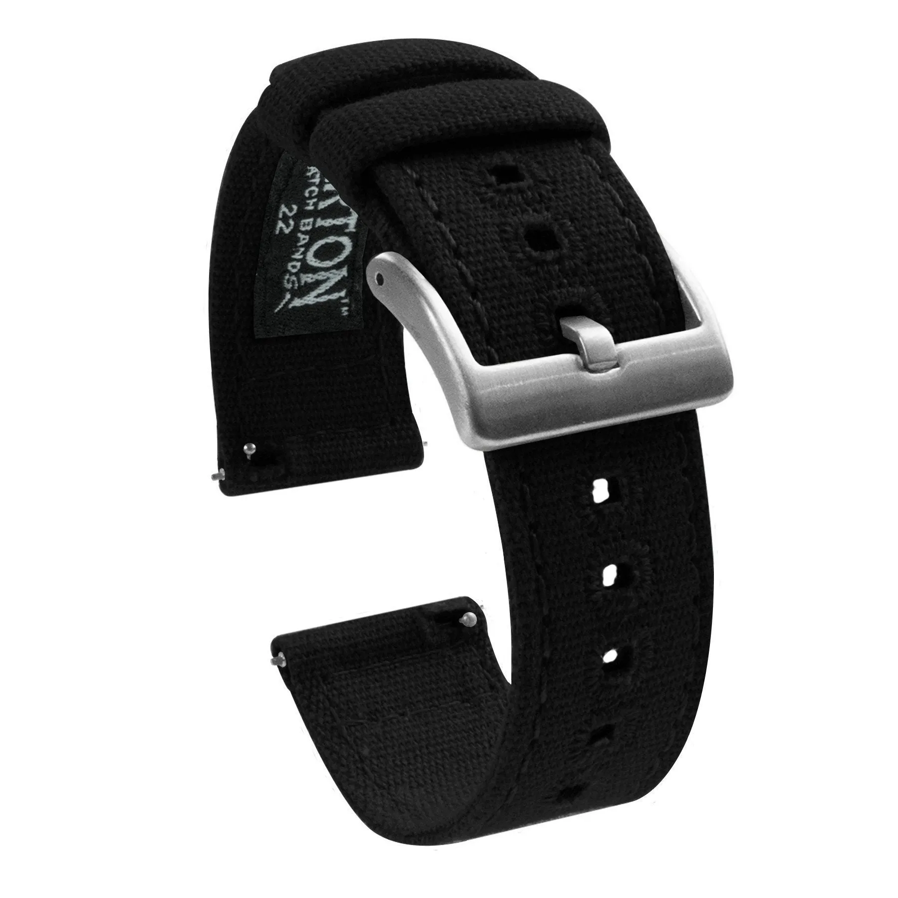 Pebble Smart Watch Black Canvas Watch Band