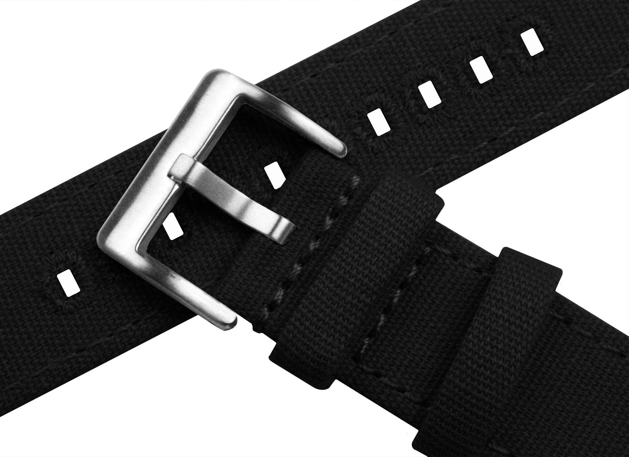 Pebble Smart Watch Black Canvas Watch Band