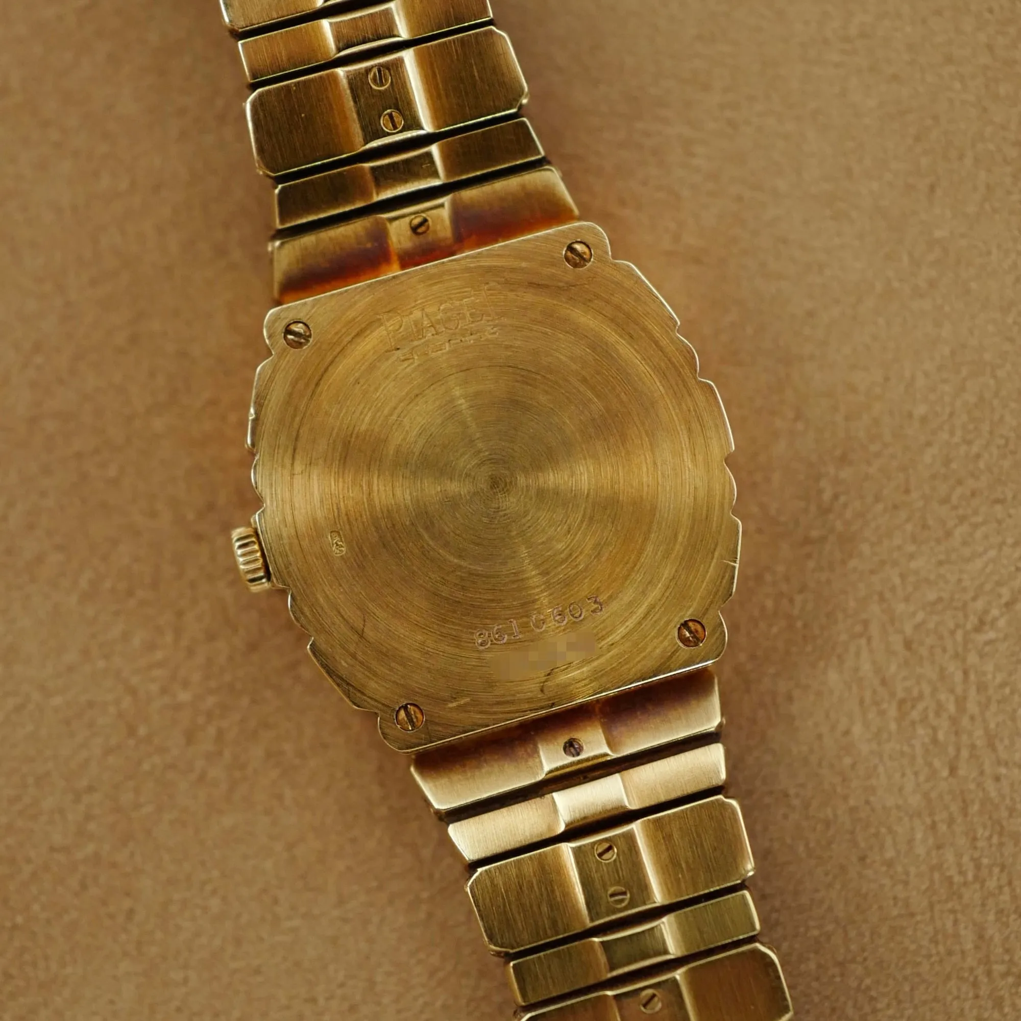 Piaget Yellow Gold Polo Ref. 861 with Mother of Pearl & Opal dial and Sapphire and Diamond Bracelet
