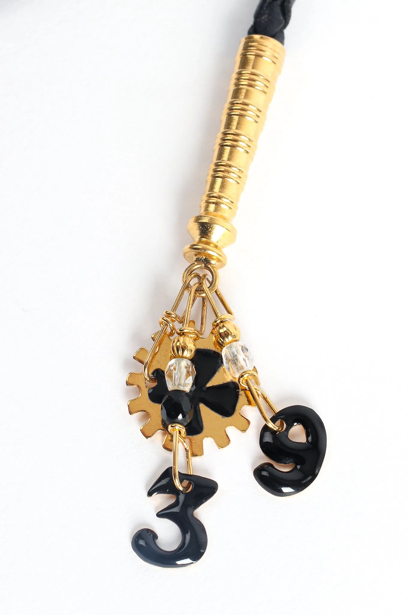 Pocket Watch & Gear Charm Bolo Tie
