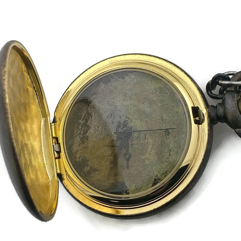 Pocket Watch with Cover, Multicolor Dial