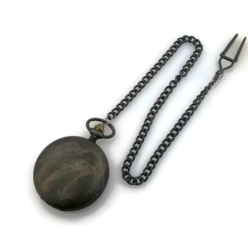 Pocket Watch with Cover, Multicolor Dial