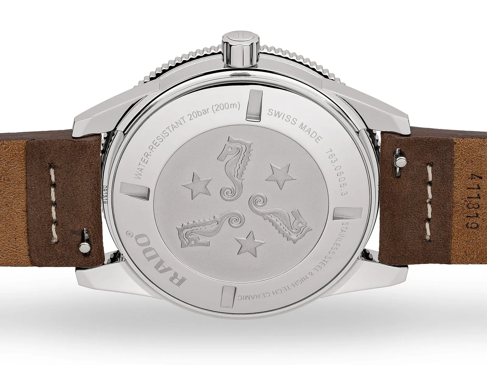 RADO Captain Cook Automatic 42mm Brown Dial Dark Brown Strap Men's Watch R32505305