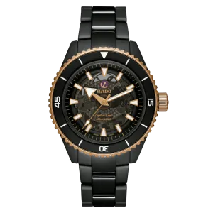 Rado Captain Cook High-Tech Black Ceramic Skeleton