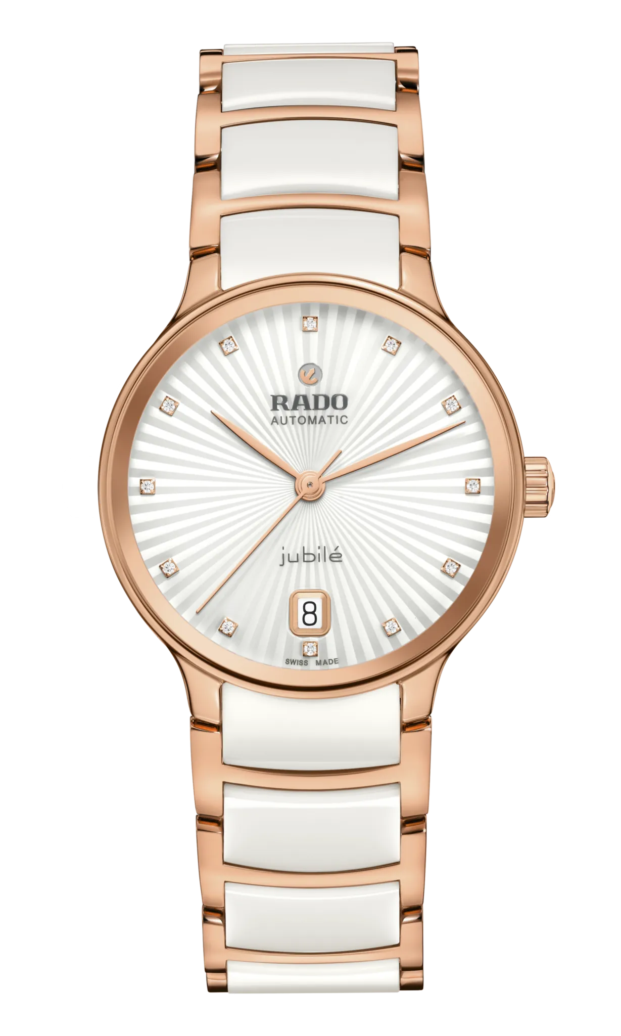 Rado Centrix Diamond White Ceramic RG PVD Automatic 35mm