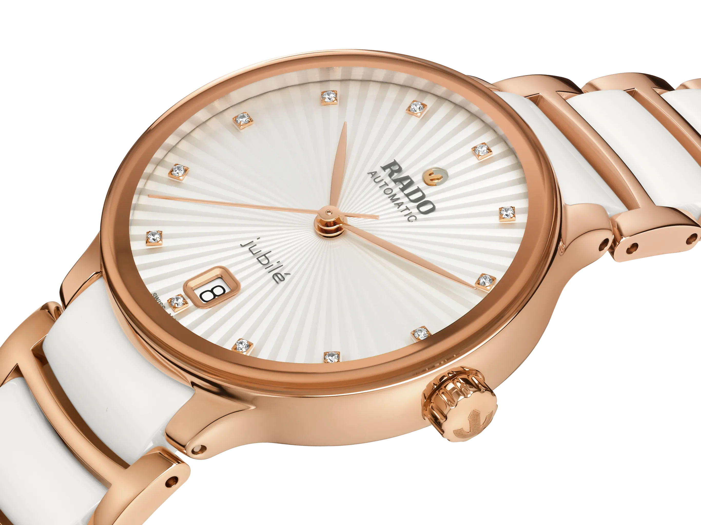 Rado Centrix Diamond White Ceramic RG PVD Automatic 35mm