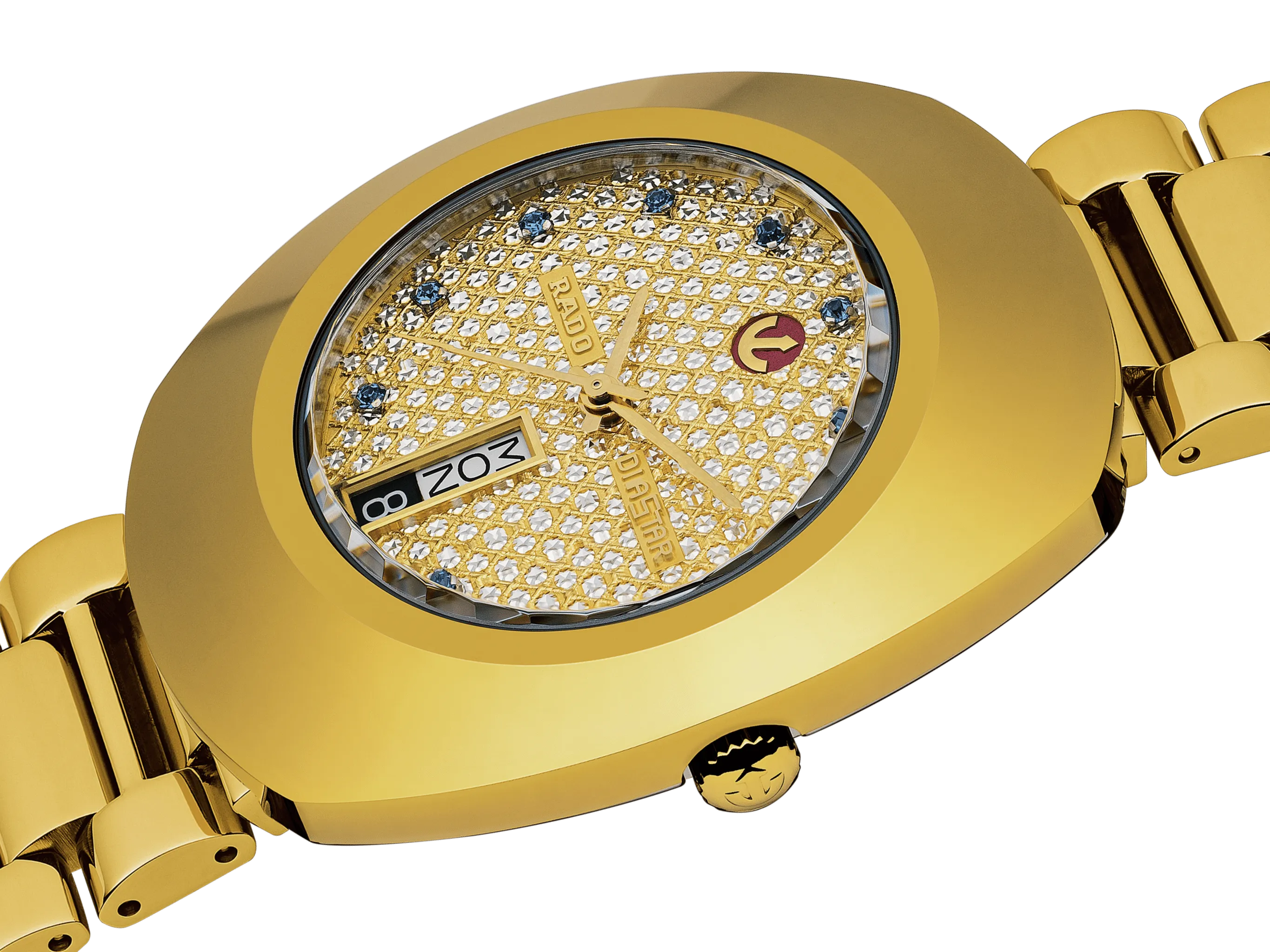 RADO DiaStar Original Automatic 35mm Stone Dial Yellow Gold Men's Watch R12413314