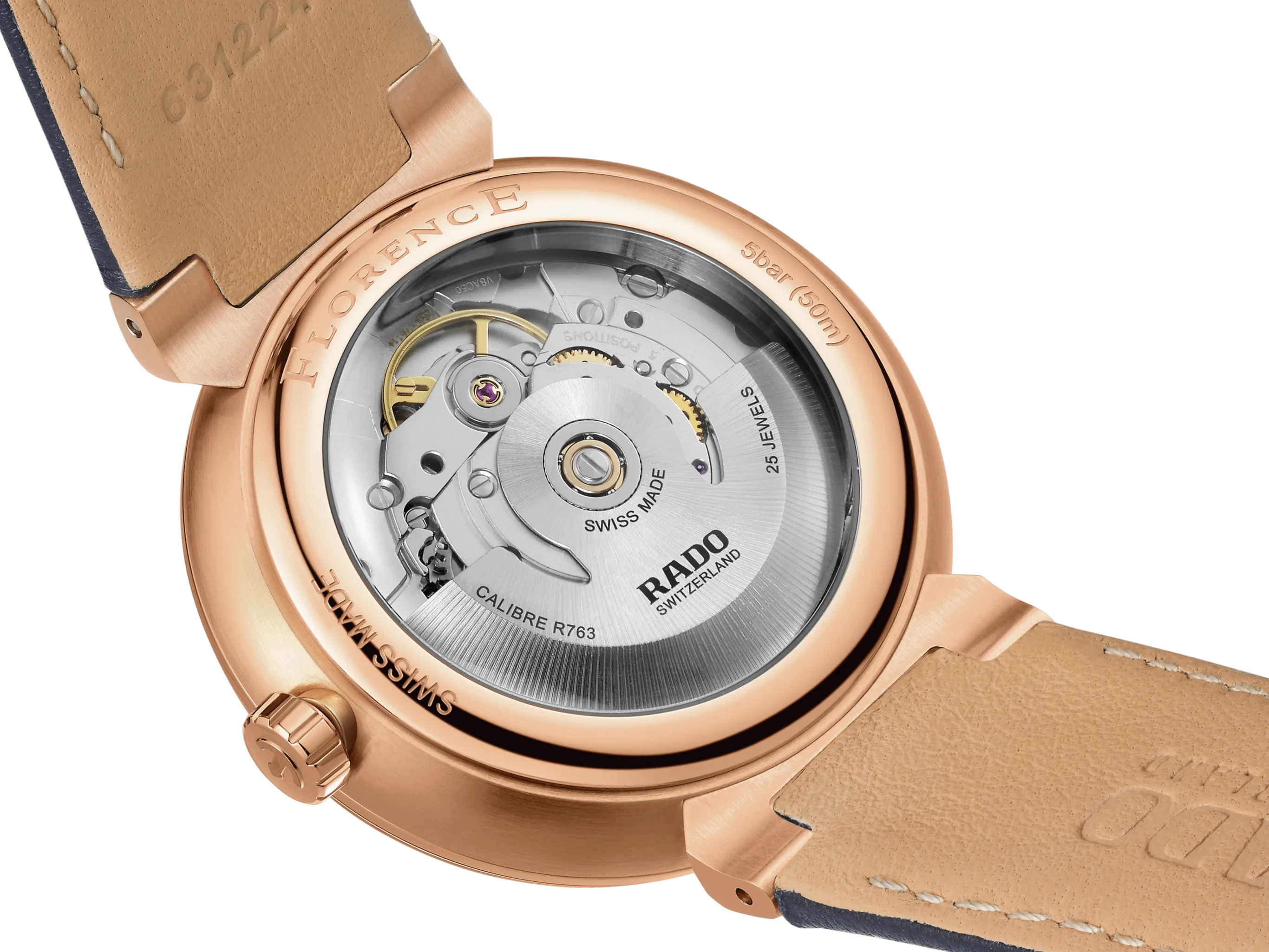 RADO Florence Automatic 39mm Blue-Rose Gold Men's Watch R48905205