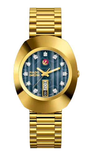 RADO The Original Automatic Blue Dial Gold PVD Stainless Steel Men's Watch R12413523