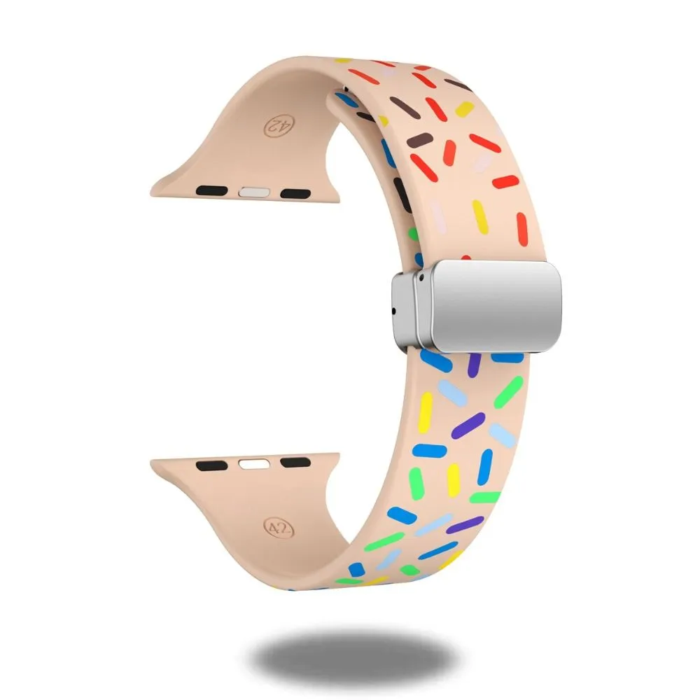 Rainbow Silicon Magnetic Clasp Bands