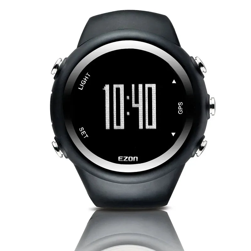 Rechargeable GPS Timing Watch Running Cycling Fitness Sports Watches Calories Counter Distance Pace 50M Waterproof