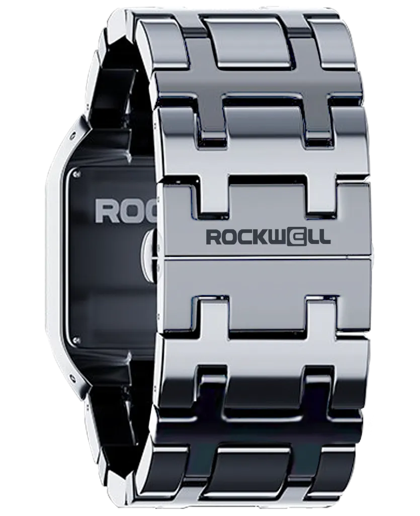 ROCKWELL DUEL TIME WATCH SILVER / WHITE