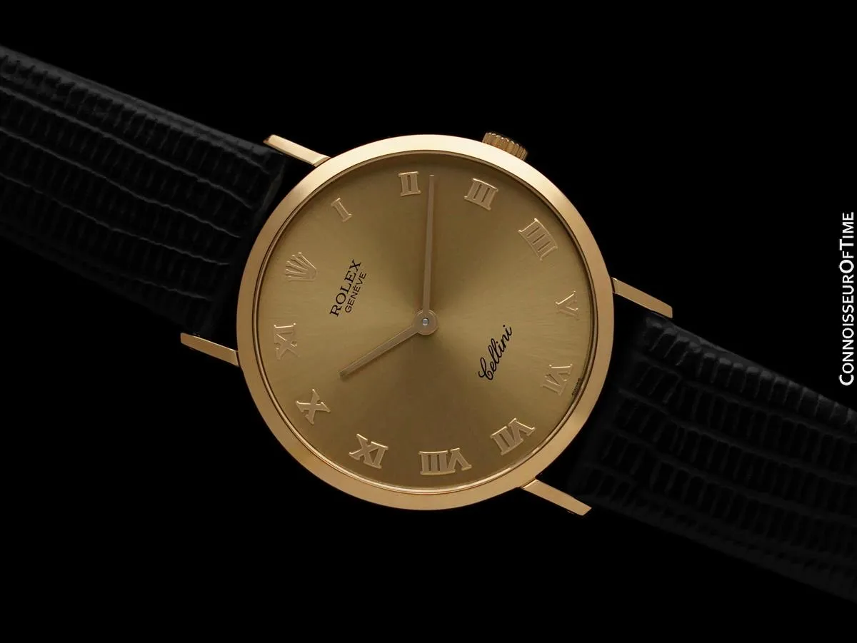 Rolex Cellini Mens Ref. 4112 Handwound Dress Watch - 18K Gold