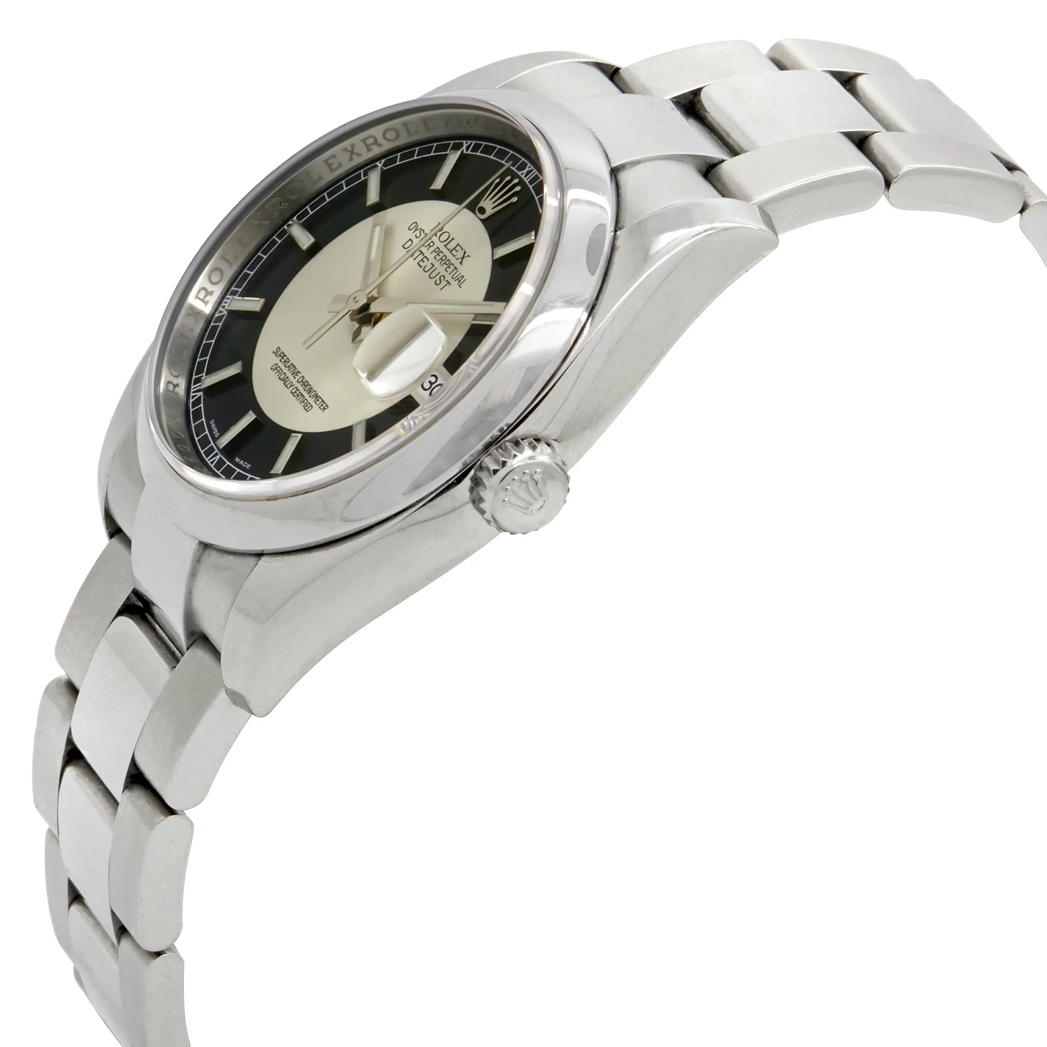 Rolex Datejust 36mm 116200 Black & Silver Dial Automatic Watch