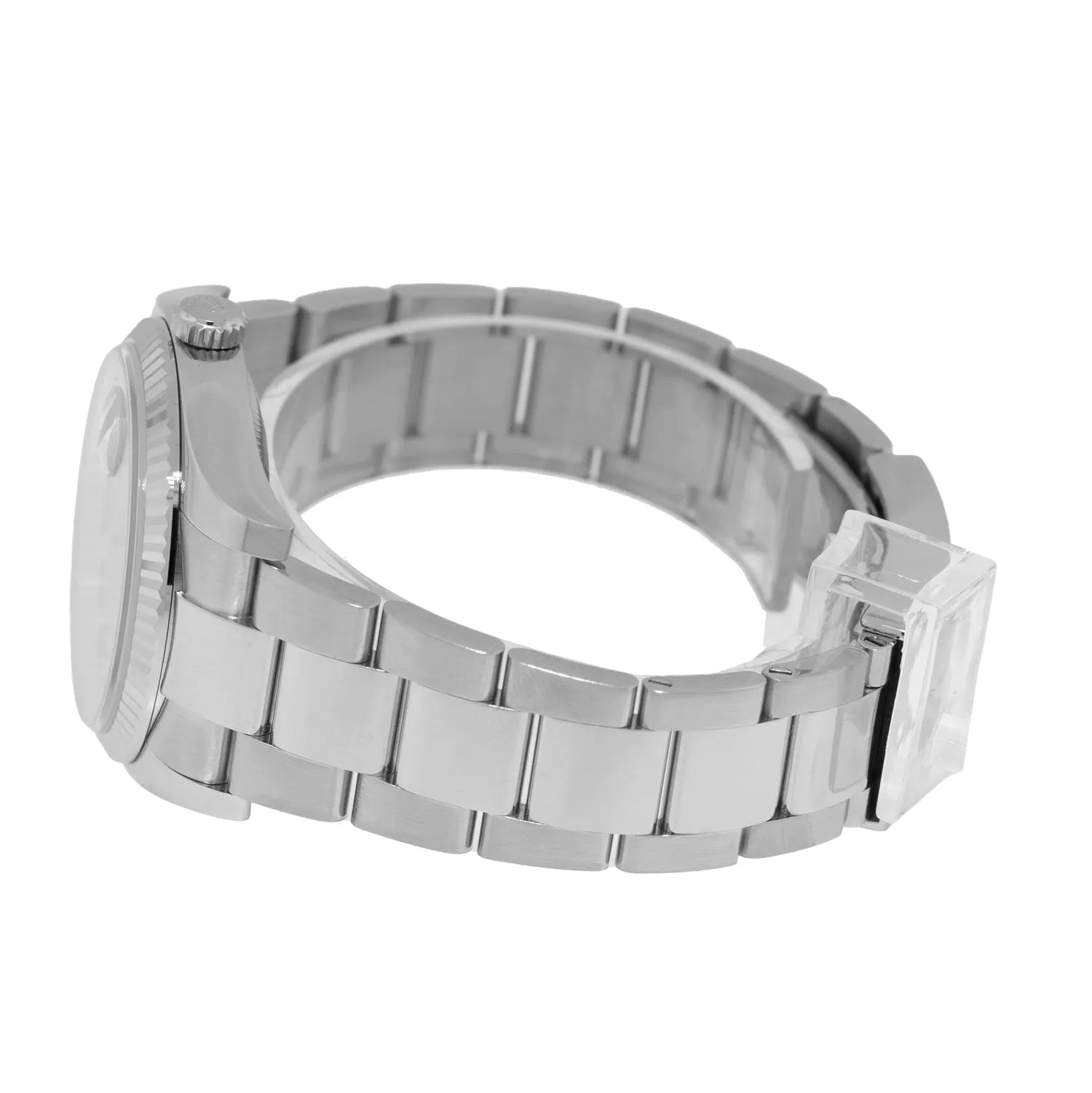 Rolex Datejust 36mm White Gold & Steel Pink Diamond Dial & Fluted Bezel 116234