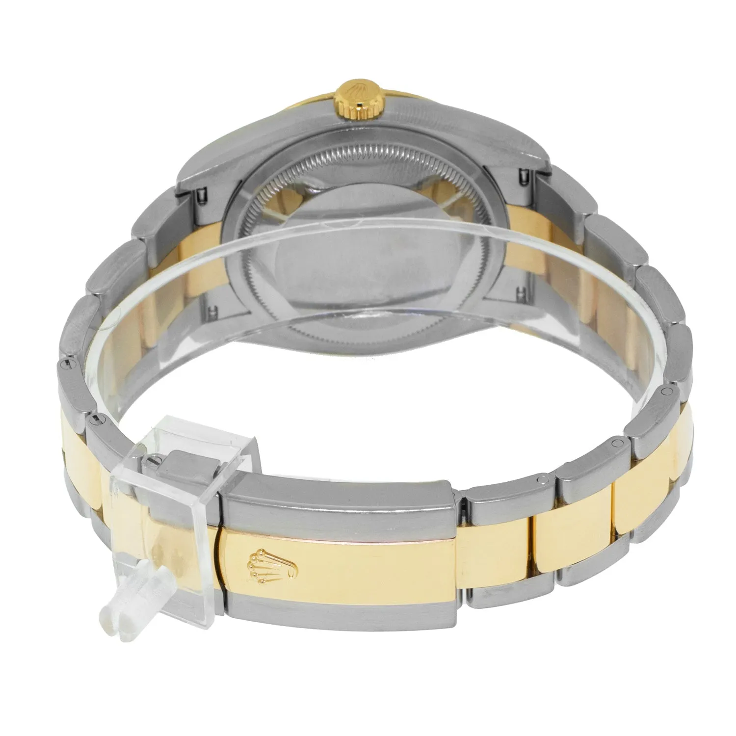 Rolex Datejust 36mm Yellow Gold & Steel White Index & Fluted Bezel 126233