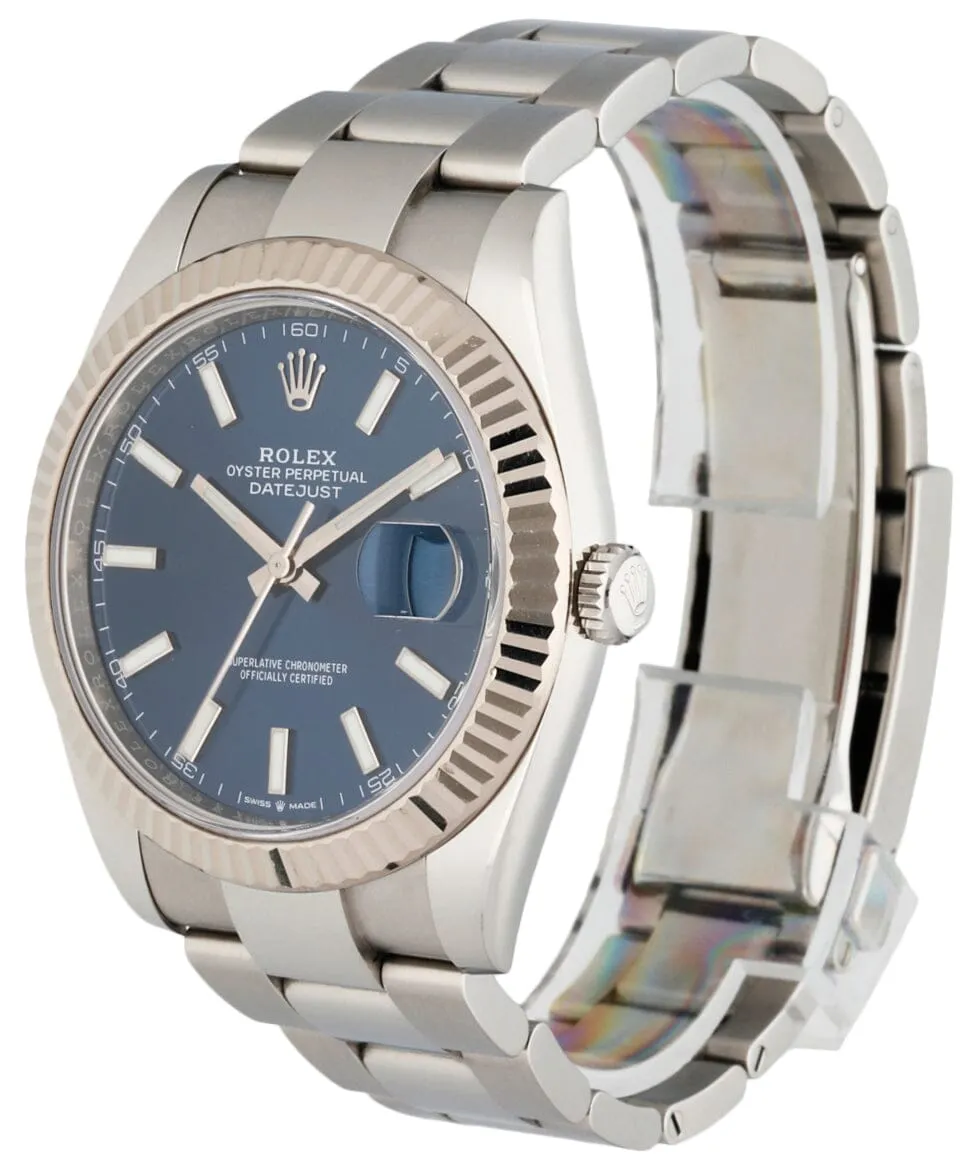 Rolex Datejust 41 126334 Stainless Steel Blue Dial Box Papers
