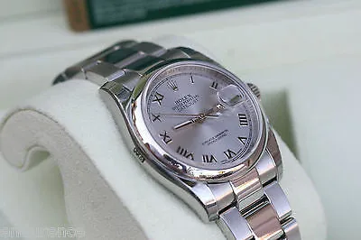 ROLEX DATEJUST MENS 116200 STAINLESS STEEL OYSTER BRACELET WARRANTY CARD PERFECT