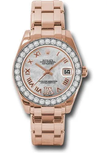 Rolex Datejust Pearlmaster 34mm Watch: 81285 mdrp