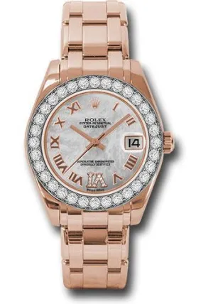 Rolex Datejust Pearlmaster 34mm Watch: 81285 mdrp