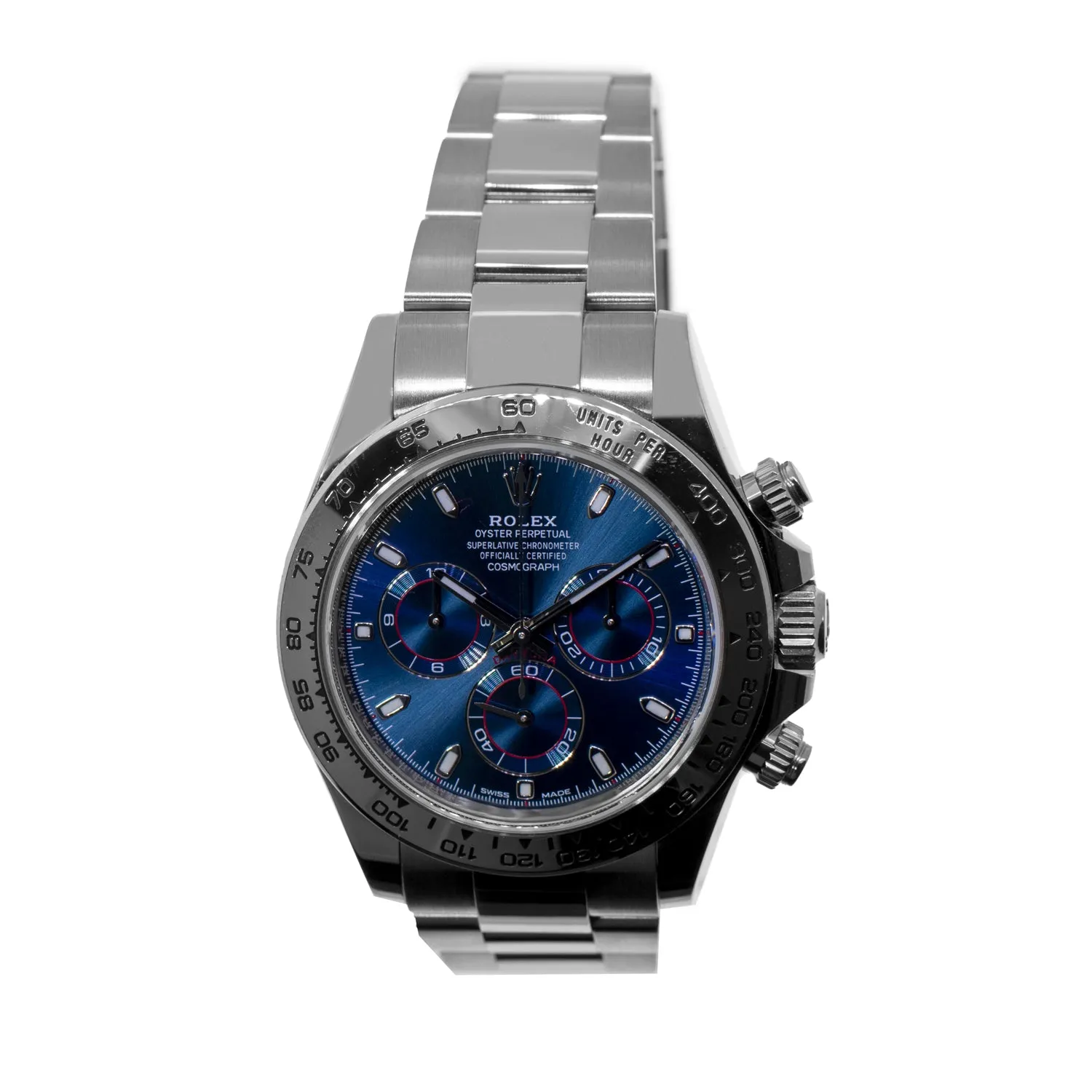 Rolex Daytona 40mm 18K White Gold Blue Dial & White Gold Bezel 116509