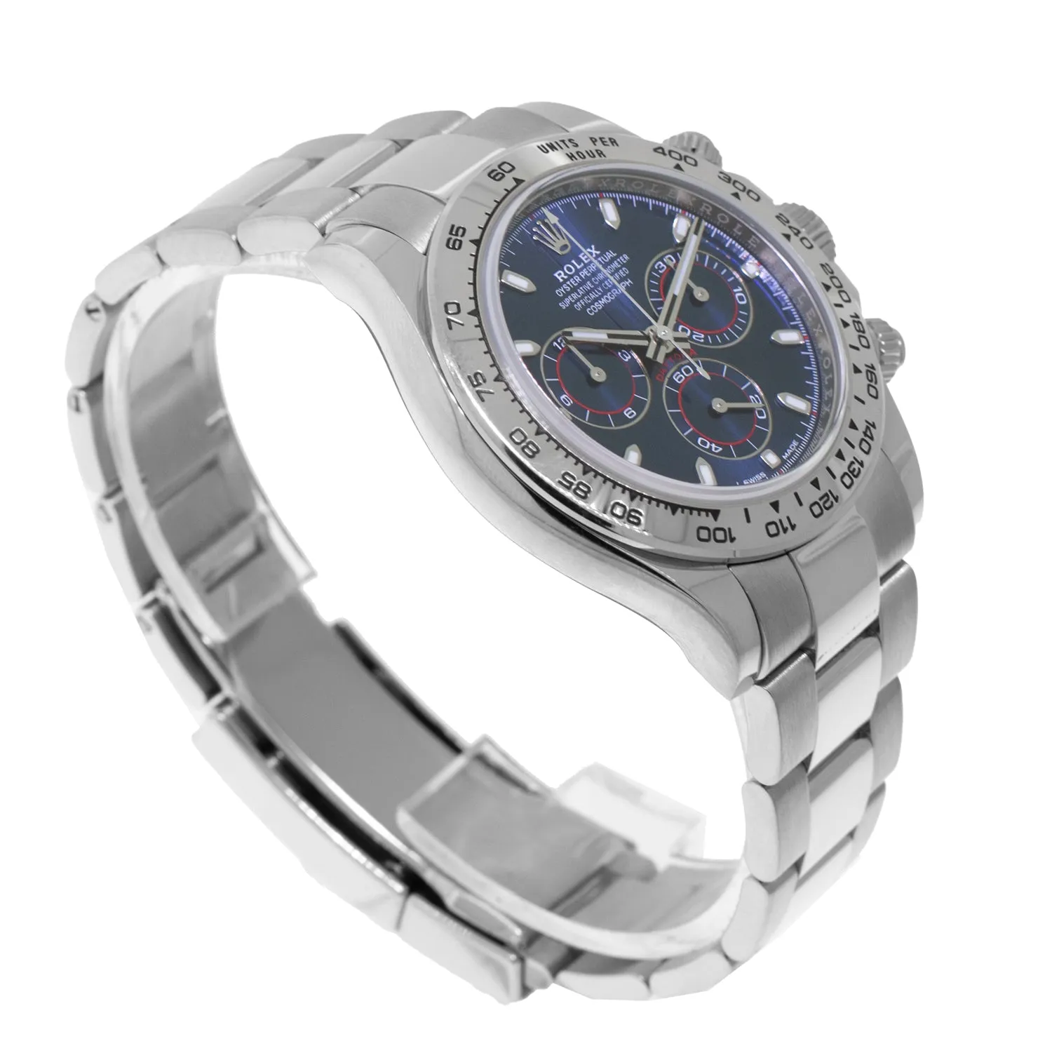 Rolex Daytona 40mm 18K White Gold Blue Dial & White Gold Bezel 116509