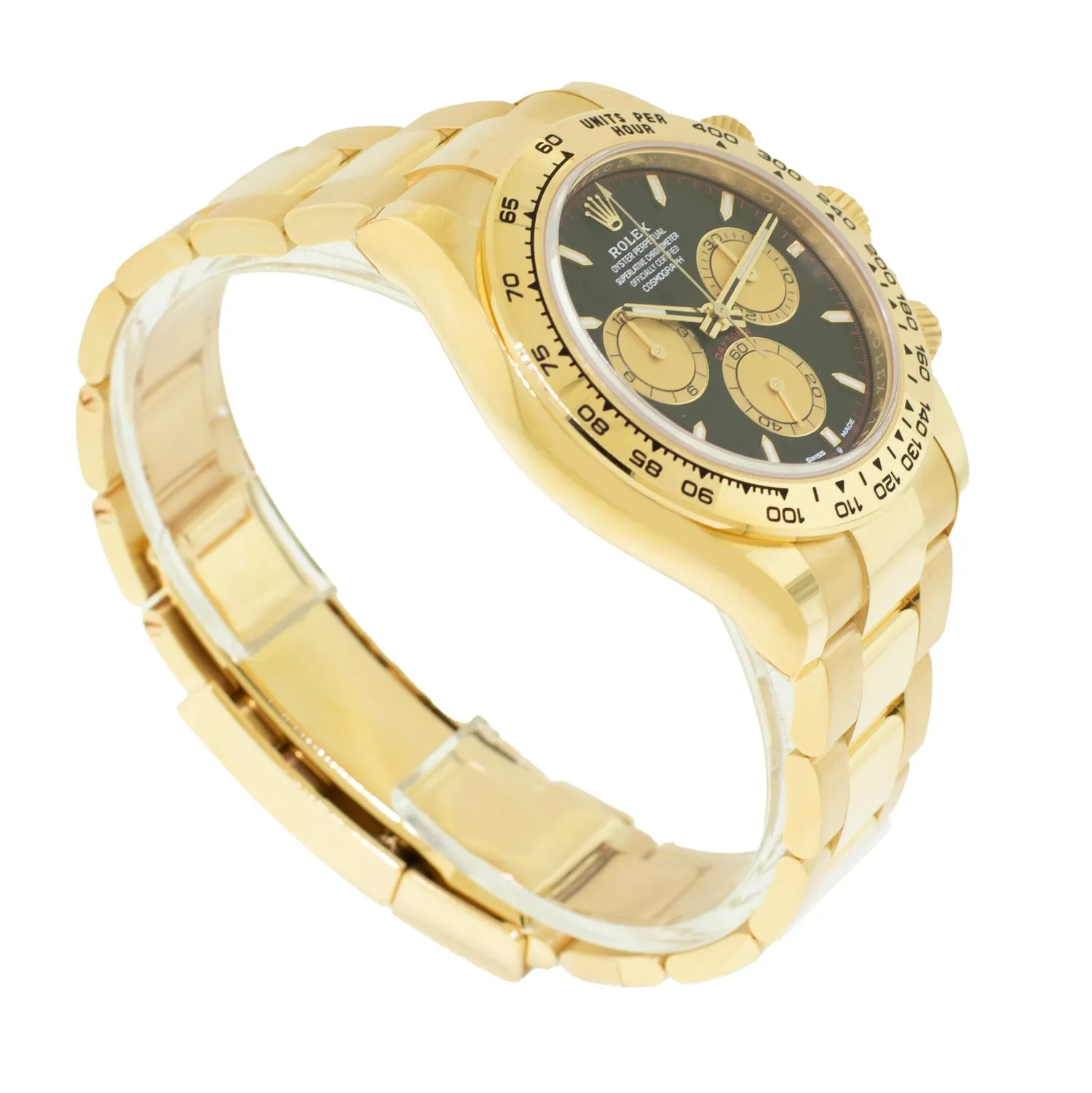 Rolex Daytona 40mm Yellow Gold Black Index "Paul Newman" Dial & Gold Bezel 126508