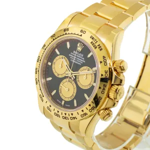 Rolex Daytona 40mm Yellow Gold Black Index "Paul Newman" Dial & Gold Bezel 126508