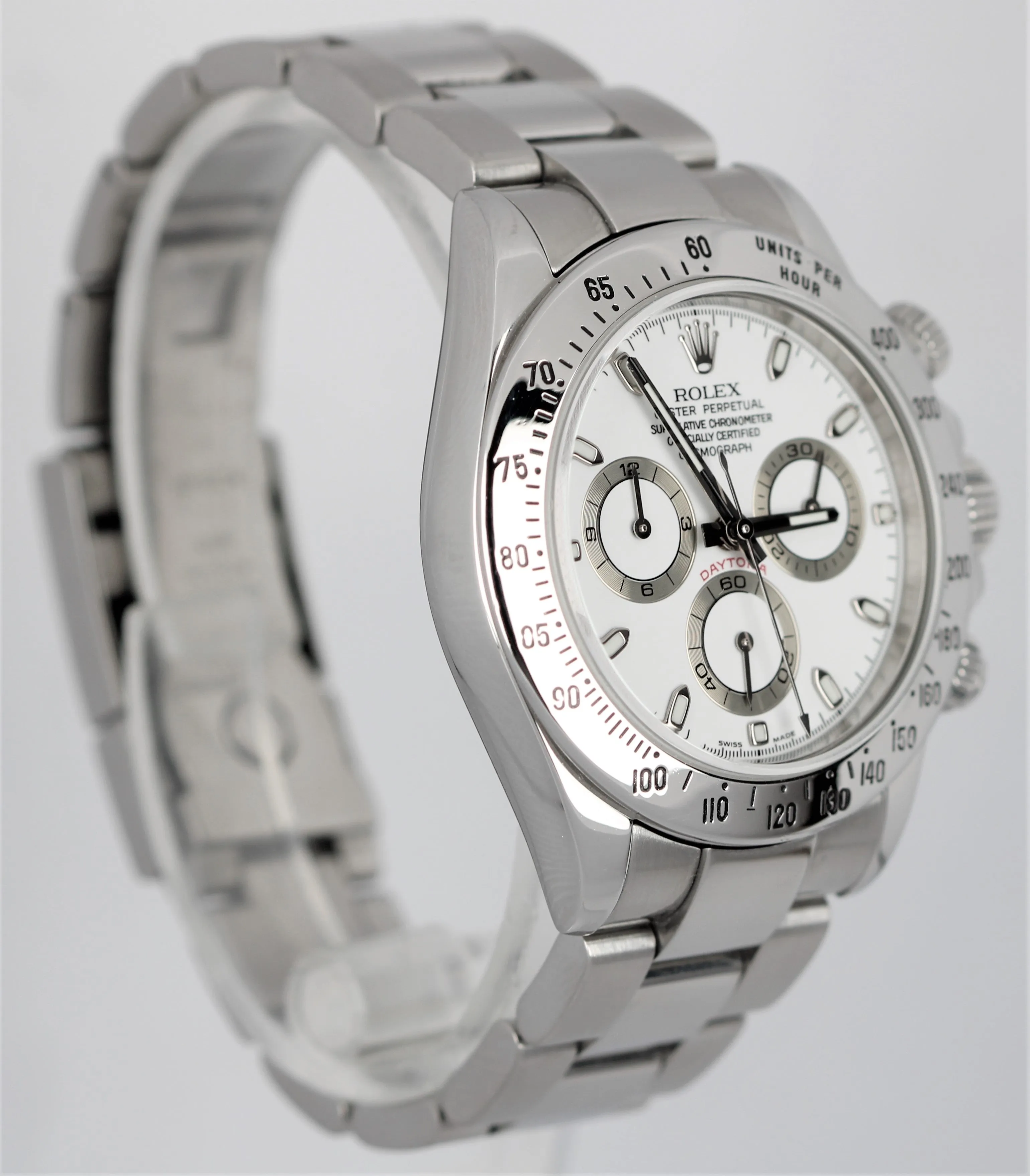 Rolex Daytona Cosmograph White Dial Automatic Stainless Steel 40mm 116520 Watch