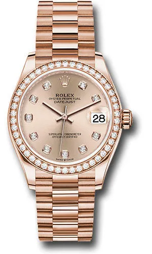 Rolex Everose Gold Datejust 31 Watch 278285RBR rsdp
