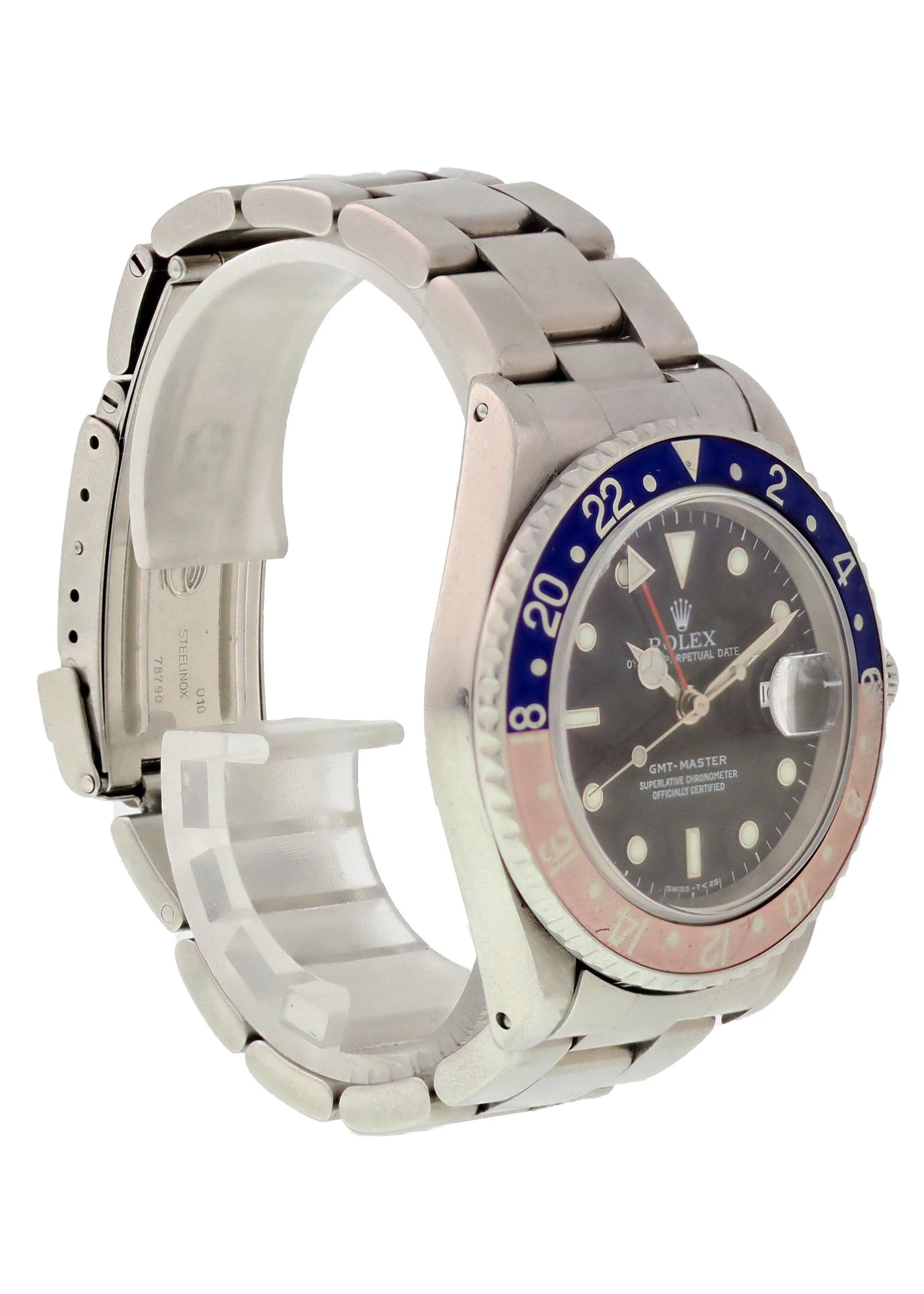 Rolex GMT Master Date Pepsi Bezel 16700 Unpolished Mens Watch