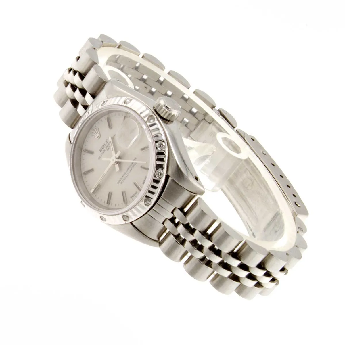 Rolex Lady's Date with Custom Diamond Bezel