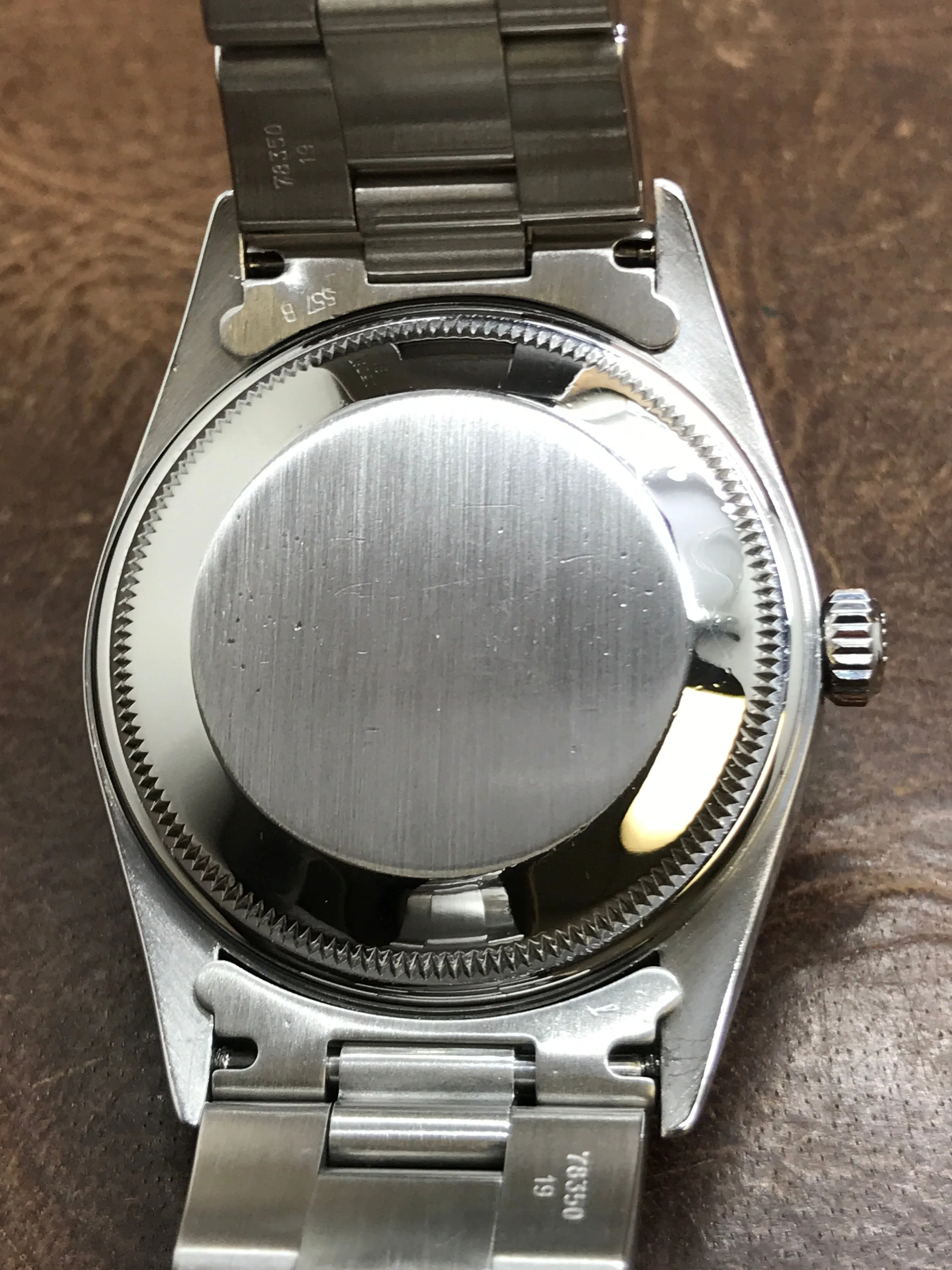 Rolex Oyster Perpetual Date 34mm 15210 Silver Dial Automatic Watch