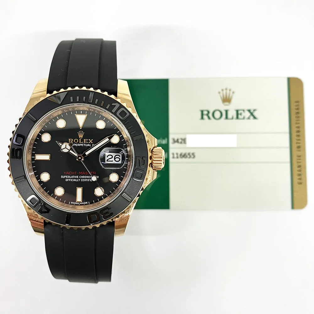 Rolex Yacht-Master 116655 Black Dial Nov 2016