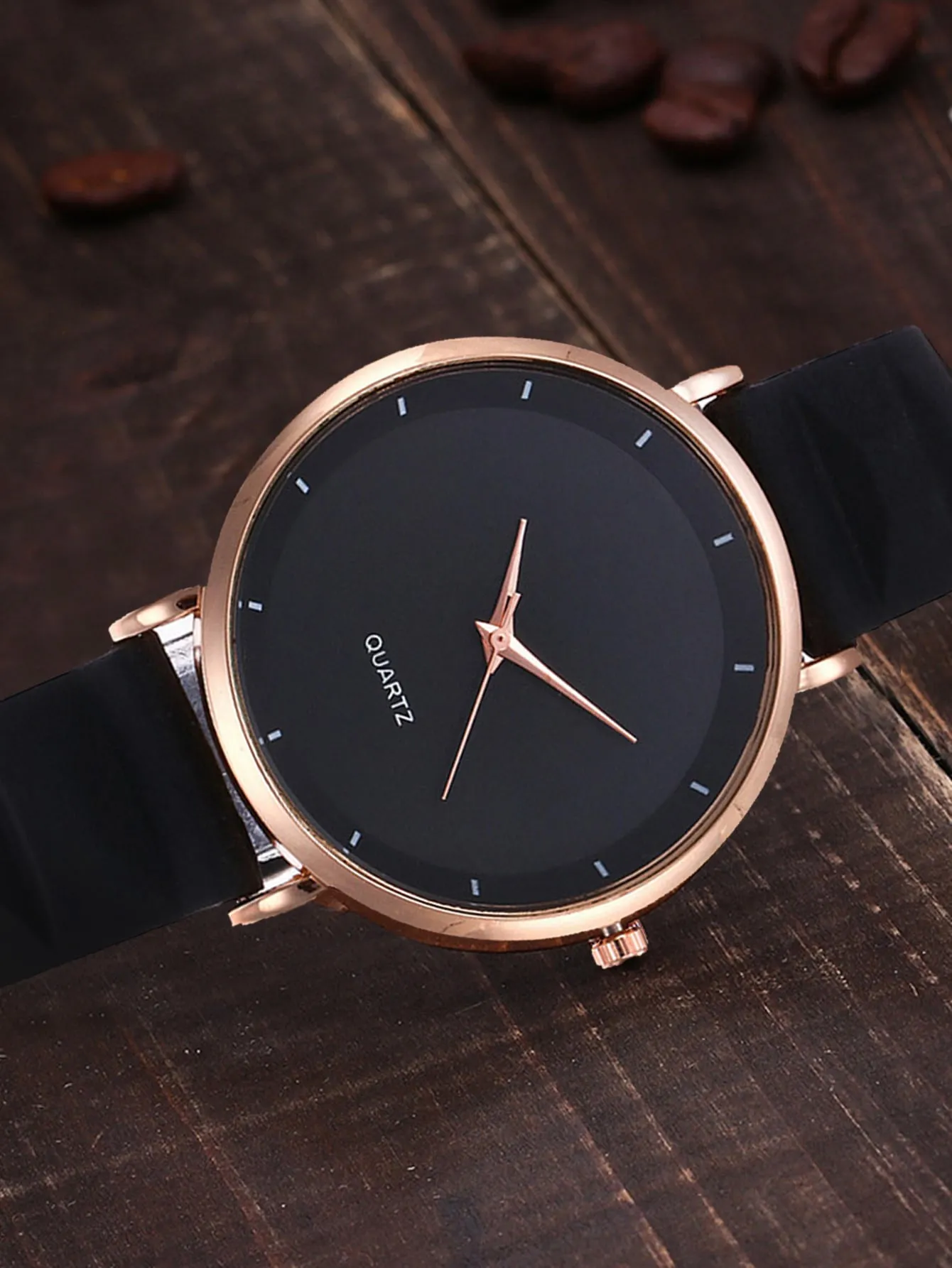 Round Dial Pointer Watch - Rose Gold- FD ⚡
