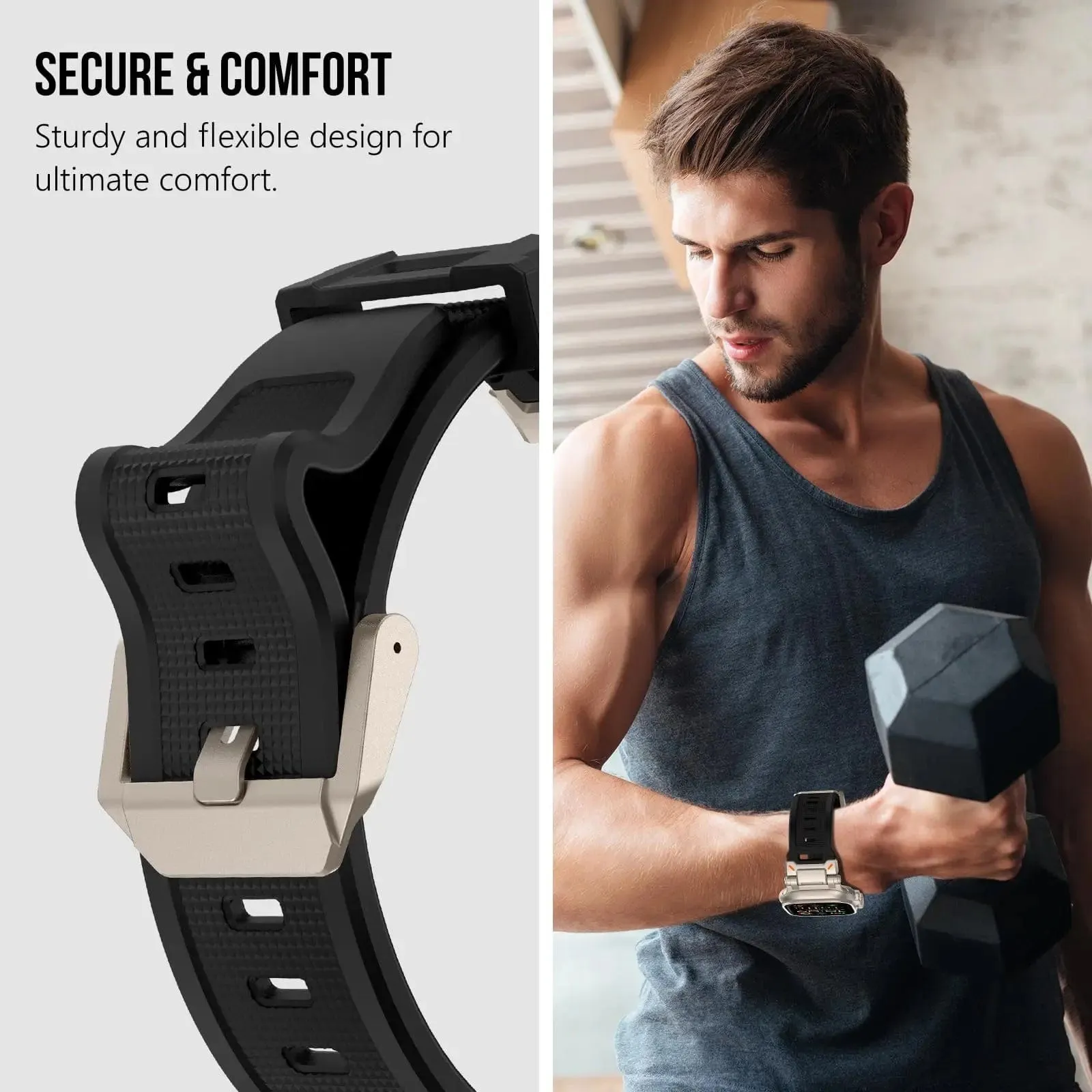 Rugged Mens Watch Band