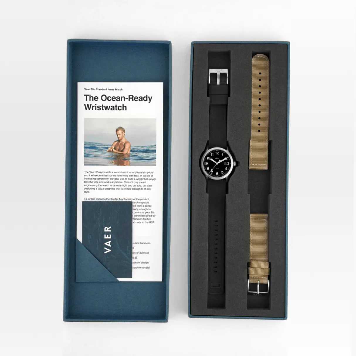 S3 Calendar Field Black - 36mm Quartz