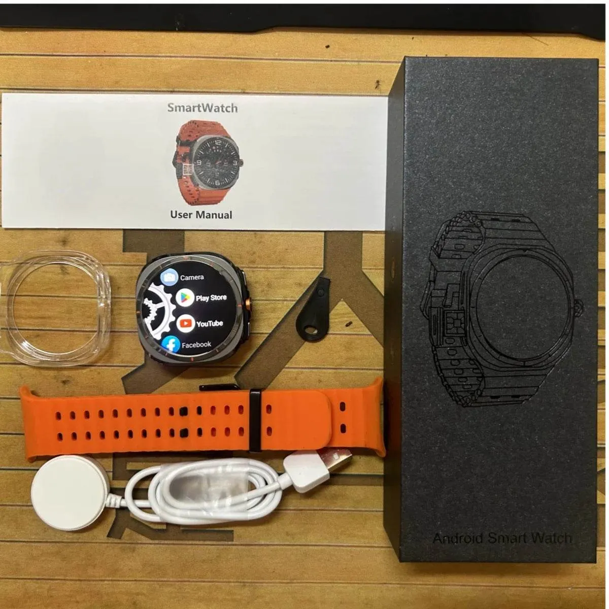 S7 Ultra Cellular Version Smartwatch 4G Android 9.0 Rotary Camera Sim Card Global Calling 256GB Rom app Store Amoled Smart Watch