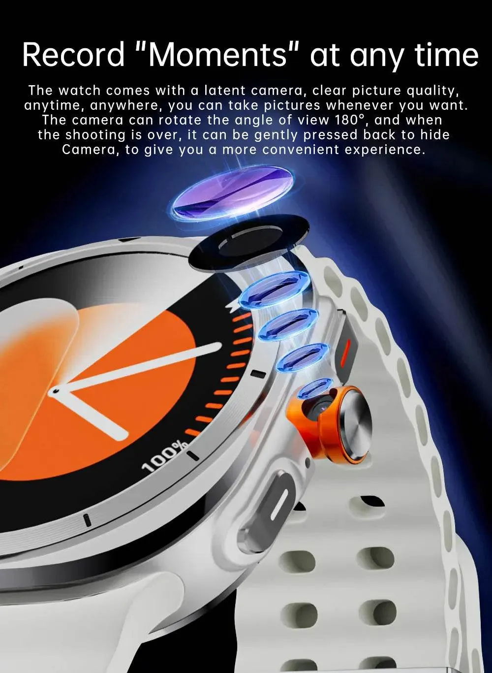 S7 Ultra Cellular Version Smartwatch 4G Android 9.0 Rotary Camera Sim Card Global Calling 256GB Rom app Store Amoled Smart Watch