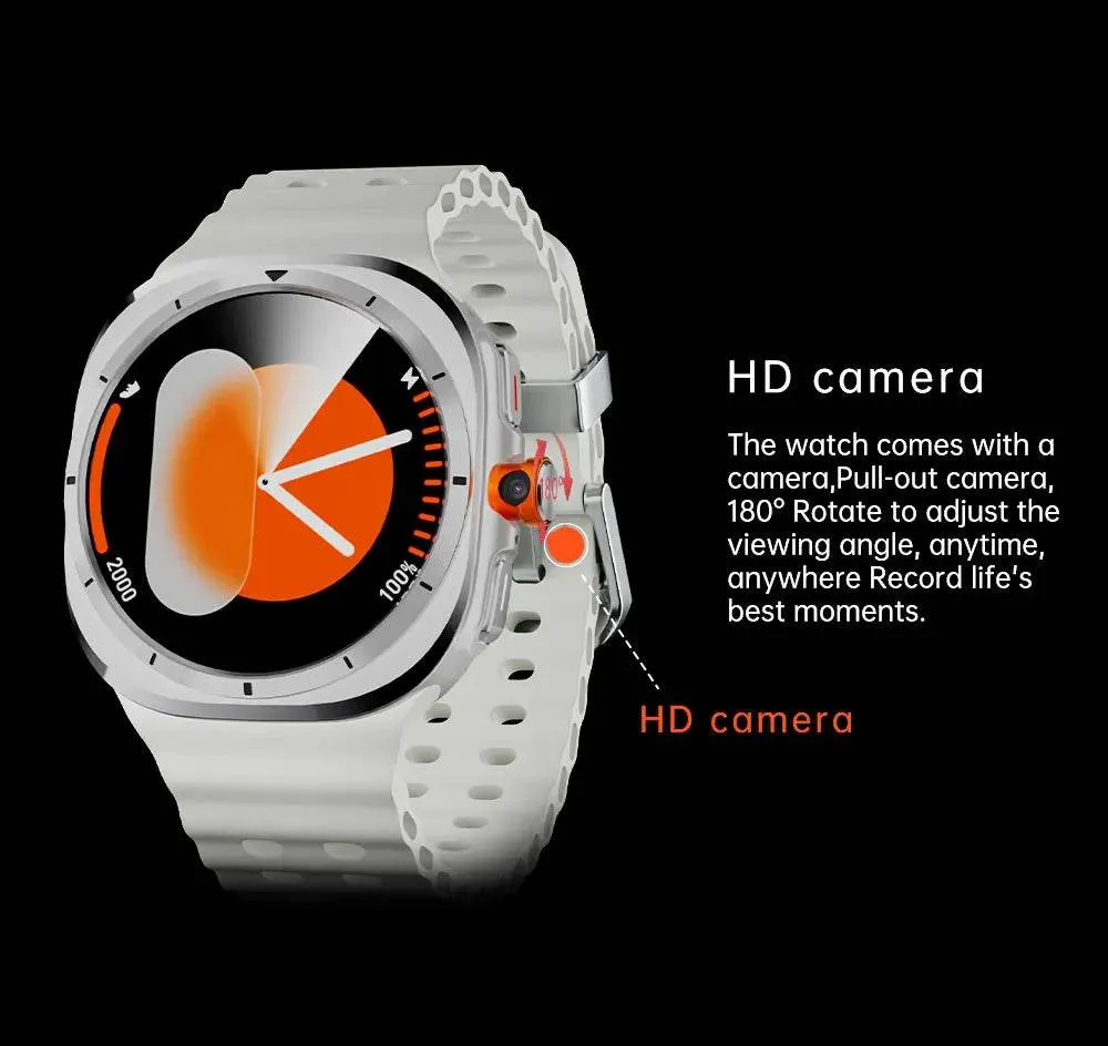S7 Ultra Cellular Version Smartwatch 4G Android 9.0 Rotary Camera Sim Card Global Calling 256GB Rom app Store Amoled Smart Watch