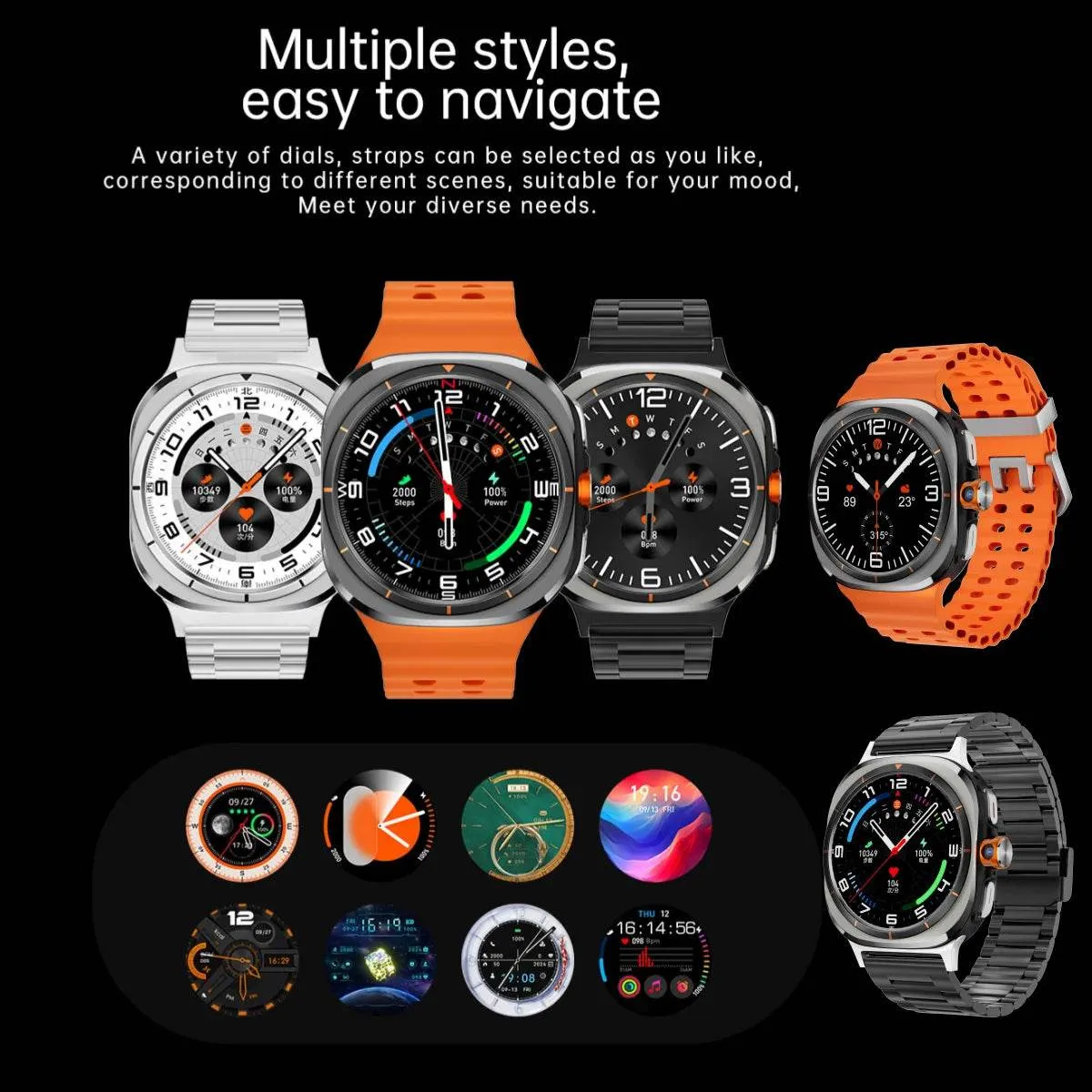 S7 Ultra Cellular Version Smartwatch 4G Android 9.0 Rotary Camera Sim Card Global Calling 256GB Rom app Store Amoled Smart Watch