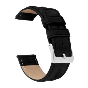 Samsung Galaxy Watch Active 2 Classic Horween Leather Black Watch Band