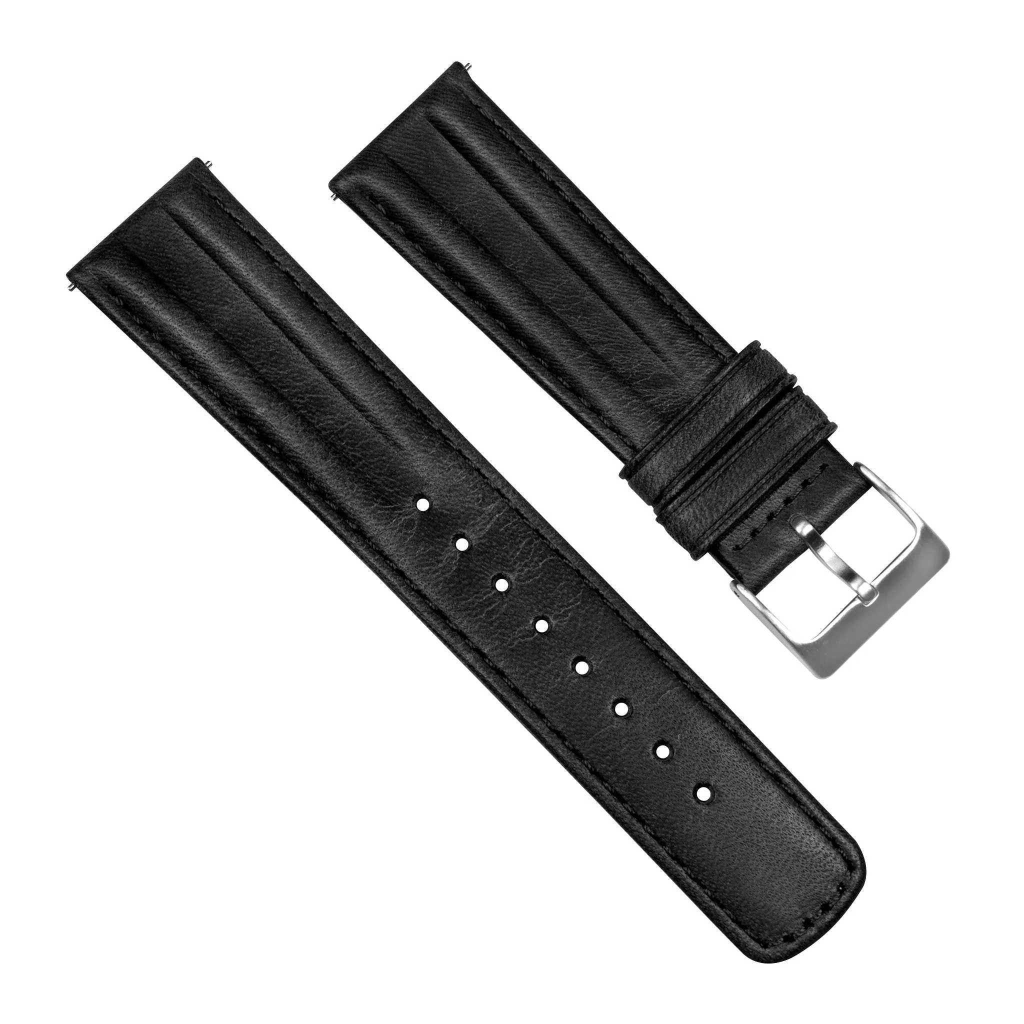 Samsung Galaxy Watch Active 2 Classic Horween Leather Black Watch Band