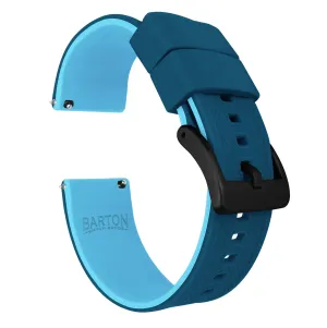 Samsung Galaxy Watch Active 2 Elite Silicone Flatwater Blue Watch Band
