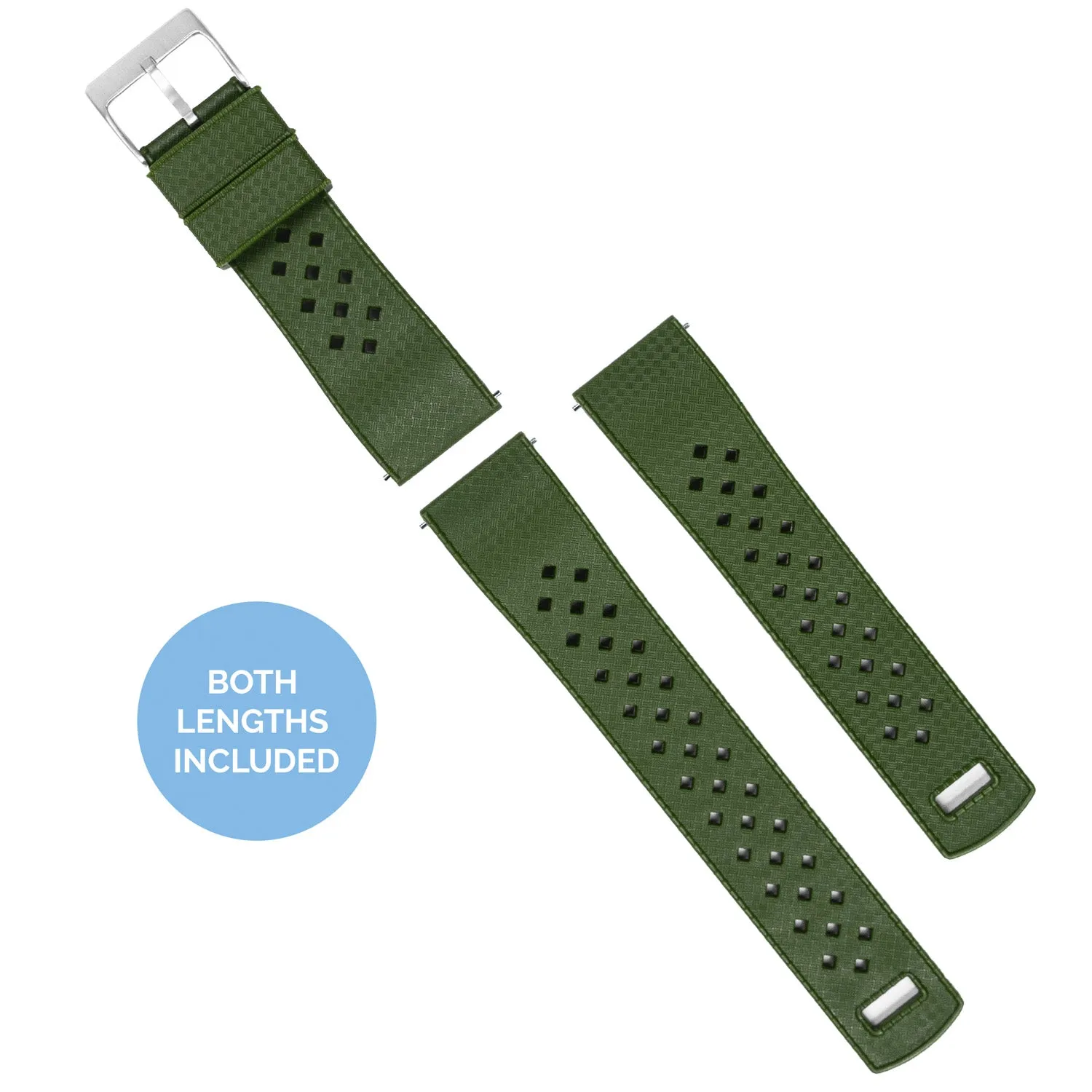 Samsung Galaxy Watch Active 2 Tropical Style Army Green Watch Band